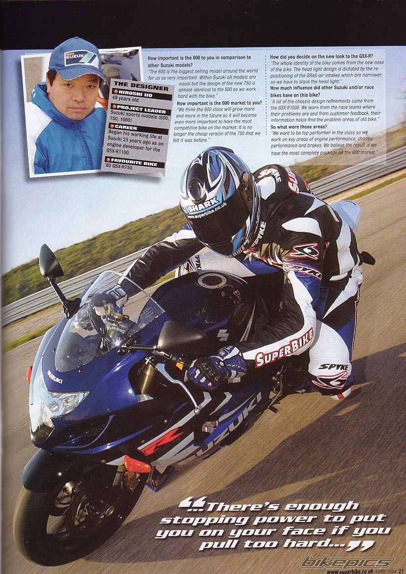 2004 SUZUKI GSX R 600 | Picture 128458 motorcycle photo