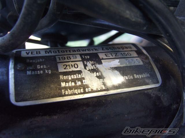 1989 MZ ETZ 150 | Picture 1329317 motorcycle photo