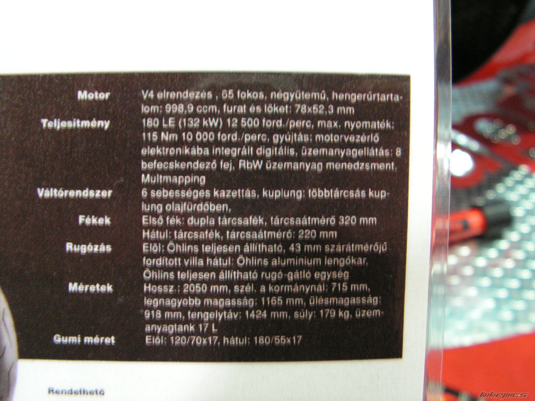 2009 APRILIA RSV MILLE FACTORY | Picture 1600222 motorcycle photo