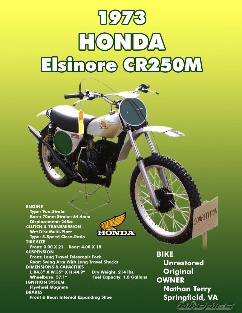 1973 HONDA CR 250 | Picture 197296 motorcycle photo