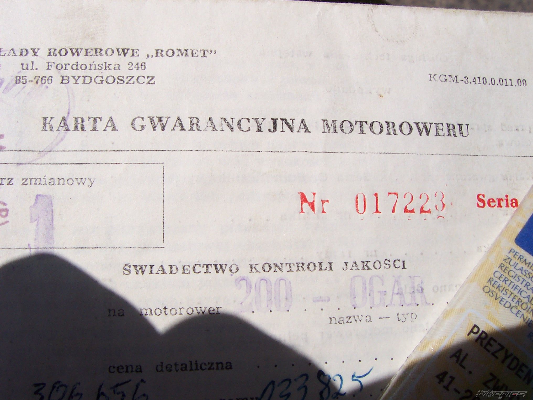 1989 ROMET OGAR 200 | Picture 1996957 motorcycle photo