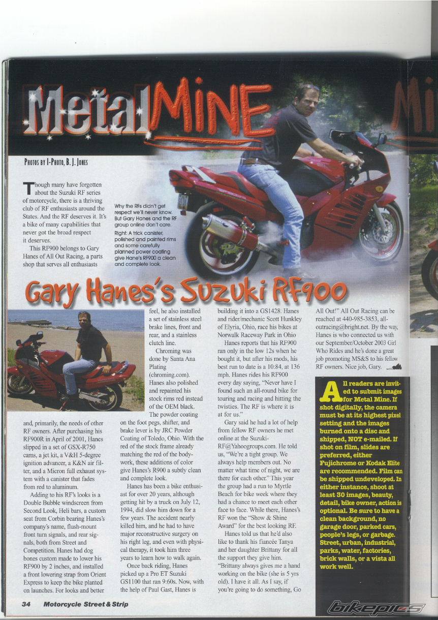 1995 SUZUKI RF 900 | Picture 246742 motorcycle photo