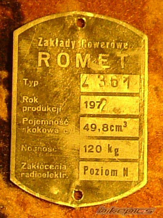 1972 ROMET KOMAR | Picture 480353 motorcycle photo
