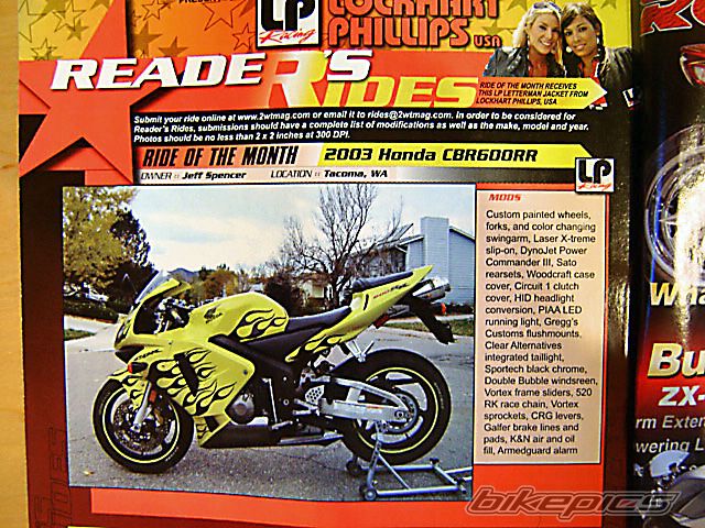 2003 HONDA CBR 600 | Picture 778432 motorcycle photo