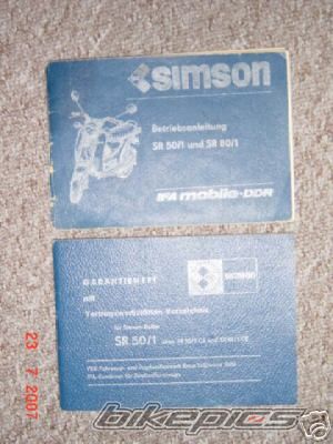 1989 SIMSON SR 50 | Picture 982005 motorcycle photo